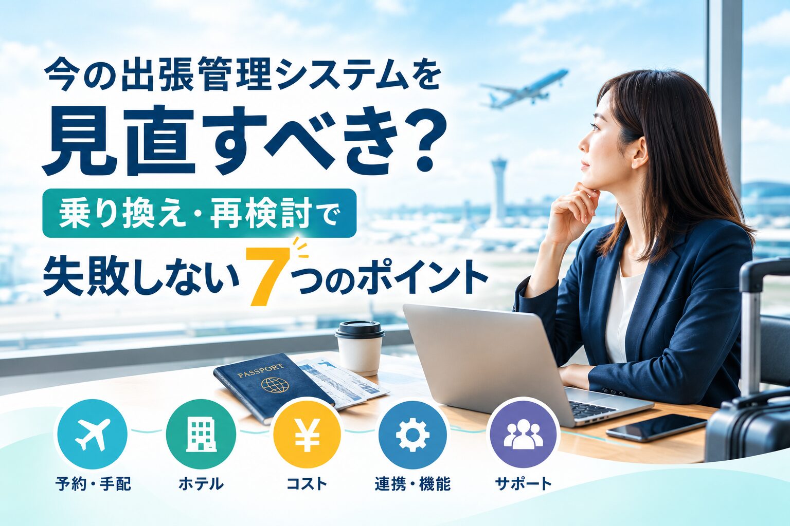 今の出張管理システムを見直すべき？乗り換え・再検討で失敗しない7つのポイント